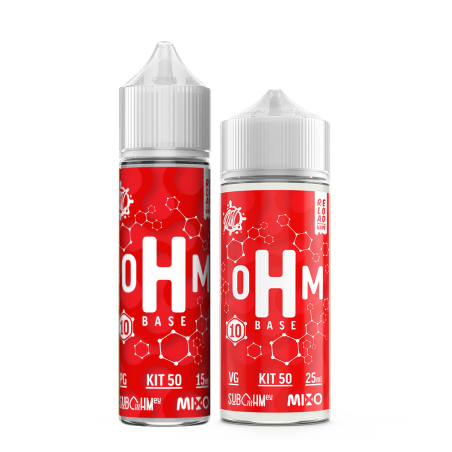 oHm Base - Combinazione PG + VG 50/50 - Kit 10