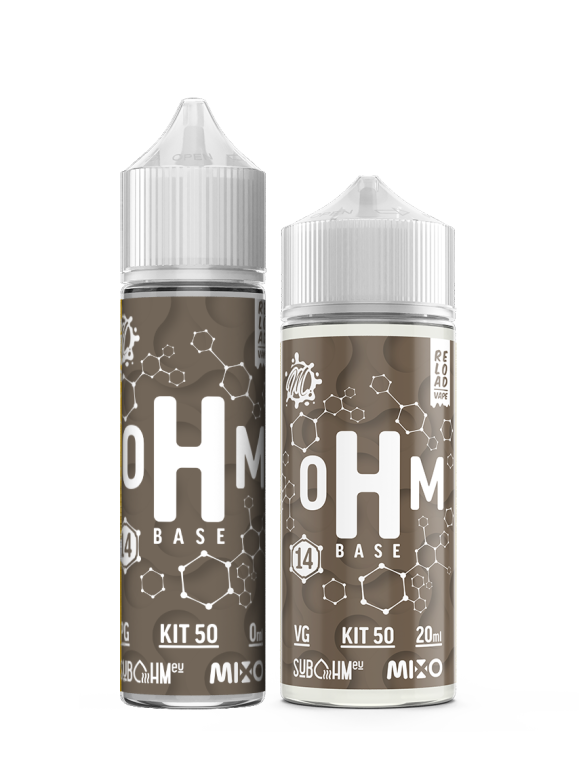 oHm Base - Combinazione PG + VG 50/50 - Kit 14