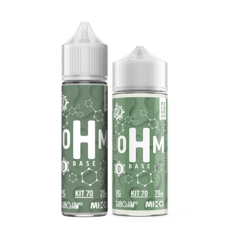 oHm Base - Combinazione PG + VG 70/30 - Kit 0