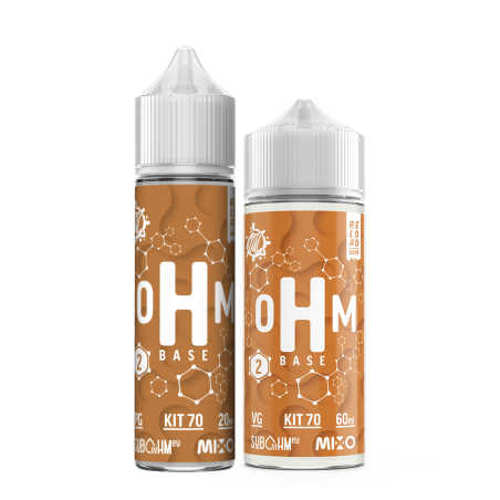oHm Base - Combinazione PG + VG 70/30 - Kit 2