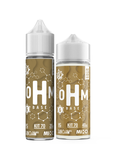 oHm Base - Combinazione PG + VG 70/30 - Kit 6