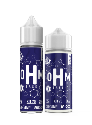 oHm Base - Combinazione PG + VG 70/30 - Kit 3