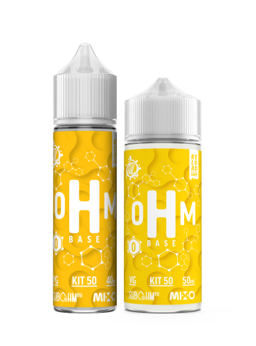 oHm Base - Combinazione PG + VG 50/50 - Kit 0