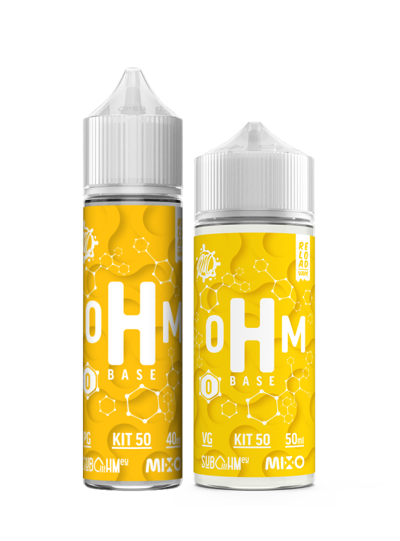 oHm Base - Combinazione PG + VG 50/50 - Kit 0
