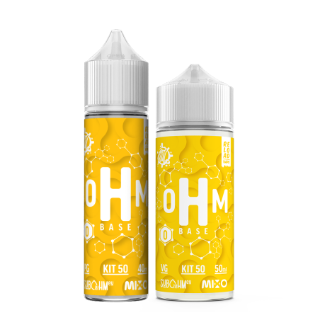 oHm Base - Combinazione PG + VG 50/50 - Kit 0