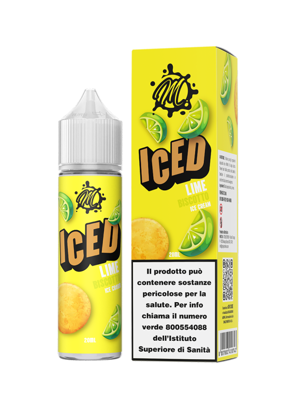 ICED Biscotto Lime  Liquido chiaro e all'olfatto risalta subito il forte odore di lime, ma drippandolo renderà il meglio di se.