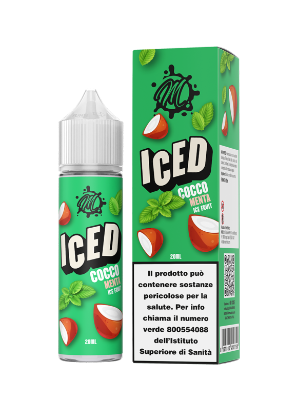 ICED Cocco Menta Volete avere l'"ESTATE DENTRO"? Svapate questo menta e cocco ghiacciato e la troverete!